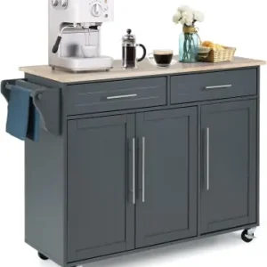 Ausverkauf COSTWAY Küchenwagen Buffetschrank in Grau günstig kaufen | limango