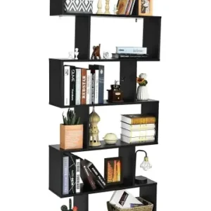 COSTWAY Bücherregal 6 Ebenen 192cm in Schwarz günstig kaufen | limango Meistverkauft