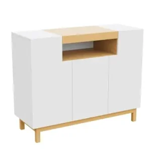 ABRIHOME Sideboard in Weiß mit 3 Türen für Wohn und Esszimmer günstig kaufen | limango Bestpreis