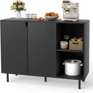 Sonderaktion COSTWAY Sideboard 106 x 38 x 80 cm in Schwarz günstig kaufen | limango