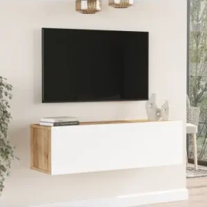 Jetzt Kaufen en.casa Fernsehtisch Lapinlahti in Beige Weiß (B)100cm günstig kaufen | limango
