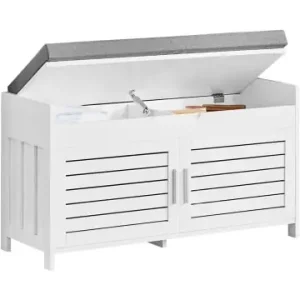 SoBuy Sitzbank in Weiß - (B)90 x (H)50 x (T)33cm günstig kaufen | limango Jetzt Bestellen