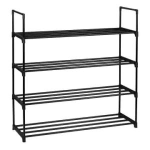 Meistverkauft relaxdays Schuhregal in Schwarz - (B)90,5 x (H)91,5 x (T)30,5 cm günstig kaufen | limango