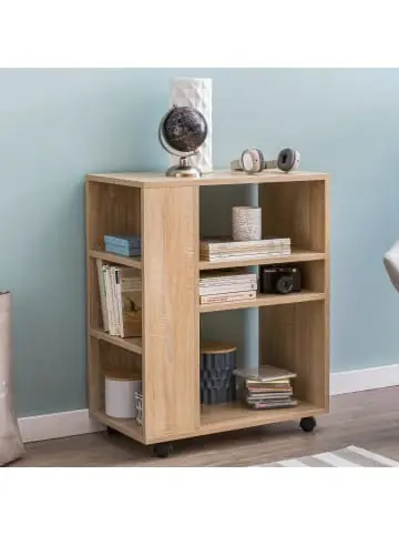 KADIMA DESIGN Regal WL5.695 60x35x75 cm Regalwagen mit Rollen Holz, Schmales in Sonoma günstig kaufen | limango Aktuell