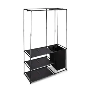 relaxdays Kleiderschrank in Schwarz - (B)115 x (H)180 x (T)50 cm günstig kaufen | limango Nur Heute