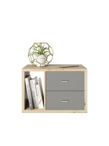 Phoenix Group AGFortuna - SET, Beistelltisch / Nachttisch inkl. Schubladeneinsatz, grau, B/H/T: 58x39,2x34cm günstig kaufen | limango Echt