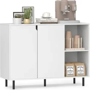 Expressversand COSTWAY Sideboard 106 x 38 x 80 cm in Weiß günstig kaufen | limango