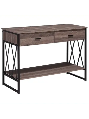 Sichere Zahlung Beliani Konsolentisch AYDEN in Braun/Schwarz - (W) 106 x (H) 76 x (L) 45 cm günstig kaufen | limango