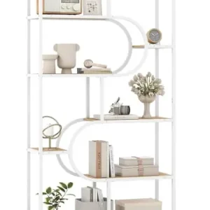 Letzte Chance COSTWAY 5-stöckig Bücherregal in Beige günstig kaufen | limango