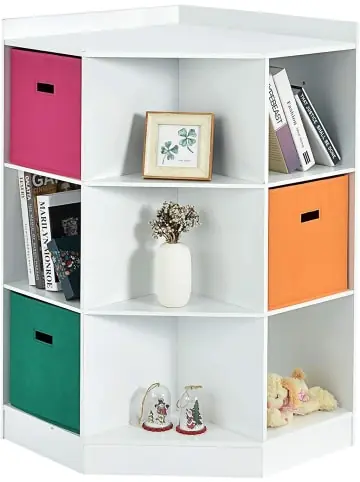 Günstig COSTWAY 3-stöckiges Eckregal in Weiß günstig kaufen | limango