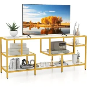 COSTWAY TV-Schrank 147 x 40 x 62 cm in Gold günstig kaufen | limango Neue Ware