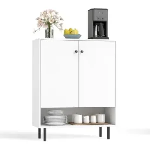 Schneller Versand COSTWAY Sideboard Holz in Weiß günstig kaufen | limango