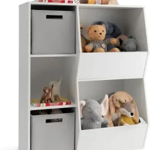 Sichere Zahlung COSTWAY Bücherregal Kinder 77x29x94cm in Weiß günstig kaufen | limango