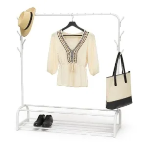 Rabatt relaxdays Kleiderständer in Weiß - (B)110 x (H)158 x (T)40 cm in weiß günstig kaufen | limango