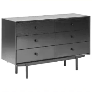 Beliani Kommode ALCESTER in Schwarz - (W) 120 x (H) 75 x (L) 40 cm günstig kaufen | limango Günstig