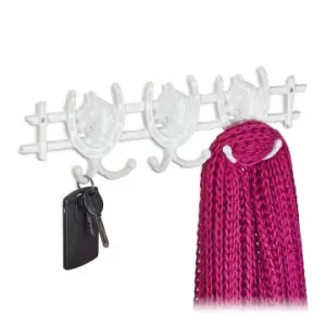 relaxdays Garderobenleiste "Pferd" in Weiß - (B)36,5 x (H)11 x (T)3,5 cm günstig kaufen | limango Wochenendangebot