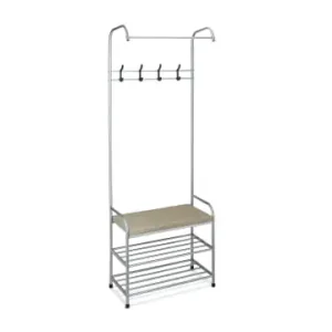 relaxdays Garderobe in Grau - (B)64 x (H)173 x (T)30 cm günstig kaufen | limango Sofort Bestellen