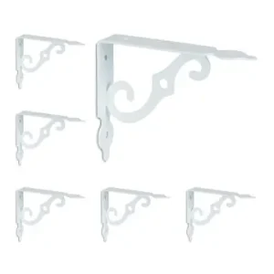 Garantierte Lieferung relaxdays 6 x Regalträger in Weiß günstig kaufen | limango