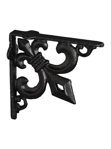 Angebot relaxdays 2x Regalwinkel Lilien Ornamen in Schwarz günstig kaufen | limango