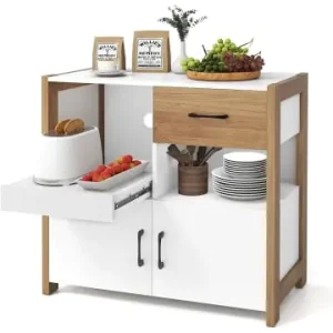 Preisknaller COSTWAY Küchenschrank in Weiß günstig kaufen | limango