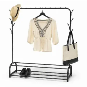 Beliebt relaxdays Kleiderständer in Schwarz - (B)110 x (H)158 x (T)40 cm in schwarz günstig kaufen | limango