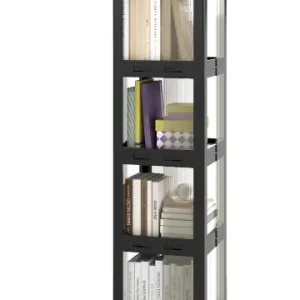 COSTWAY 360° drehbares Bücherregal in Schwarz günstig kaufen | limango Neu Im Sortiment