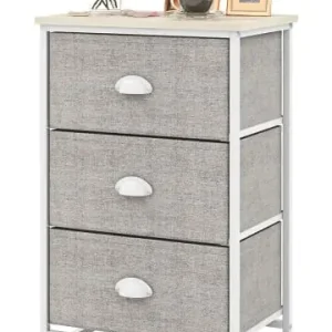 COSTWAY Kommode mit 3 Stoff-Schubladen in Grau günstig kaufen | limango Highlight