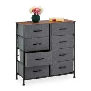 relaxdays Kommode in Grau/ Braun - (B)80 x (H)81,5 x (T)30 cm günstig kaufen | limango Zertifiziert