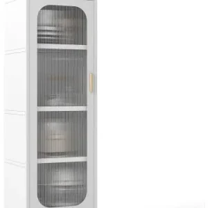 COSTWAY 5-stöckiger Küchenschrank auf Rollen in Weiß günstig kaufen | limango Zertifiziert