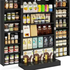 COSTWAY Vorratsschrank 103cm in Schwarz günstig kaufen | limango Neuheit