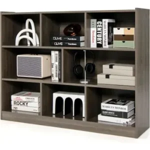 Direktkauf COSTWAY Bücherregal mit 8 Fächern in Grau günstig kaufen | limango