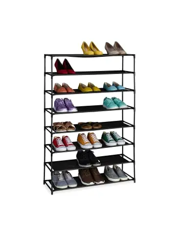 Highlight relaxdays Schuhregal in Schwarz - (B)83 x (H)124 x (T)28 cm günstig kaufen | limango