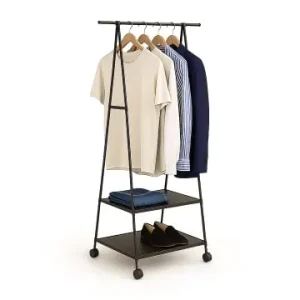 relaxdays Kleiderständer in Schwarz - (B)55 x (H)160 x (T)42 cm günstig kaufen | limango Garantierte Lieferung