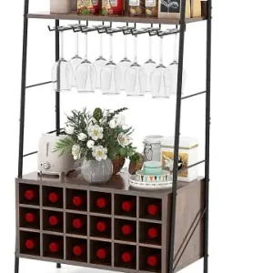 COSTWAY Weinregal für 18 Flaschen in Braun günstig kaufen | limango Echt