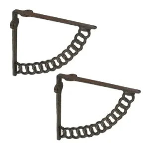 Begrenztes Angebot relaxdays 2 x Regalträger in Braun günstig kaufen | limango