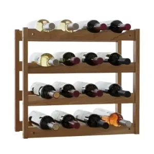 Billig relaxdays Weinregal in Natur - (B)42 x (H)38 x (T)21 cm günstig kaufen | limango
