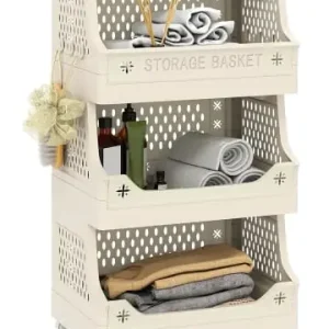 Versand Am Gleichen Tag COSTWAY Rollwagen faltbar 44,5 x 30 x 74,5 cm in Beige günstig kaufen | limango