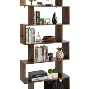 Sale COSTWAY Bücherregal 6 Ebenen 192cm in Braun günstig kaufen | limango