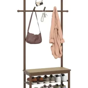 COSTWAY Garderobenständer mit Schuhbank 170cm in Braun günstig kaufen | limango Aktuell