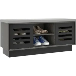 COSTWAY Schuhbank 2 in 1 100x35x46cm in Schwarz günstig kaufen | limango Jetzt Kaufen
