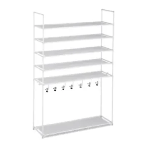 relaxdays Schuhregal in Weiß - (B)99 x (H)153 x (T)30 cm günstig kaufen | limango Letzte Chance