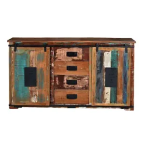 Giner y Colomer Sideboard aus recyceltem Holz in Multicolored günstig kaufen | limango Jetzt Kaufen