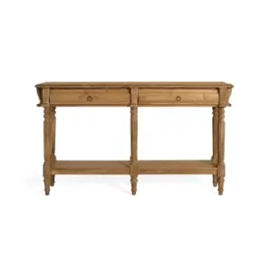 Sonderangebot Giner y Colomer Konsolentisch aus massivem Teakholz mit Metallgriffen in Brown günstig kaufen | limango