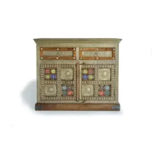 Markenprodukt Giner y Colomer Kommode aus Akazienholz Keramik und Bronze in Gold günstig kaufen | limango