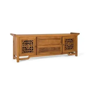 Giner y Colomer TV-Schrank aus massivem Teakholz mit zwei Türen 180 cm in Brown günstig kaufen | limango Neue Ware