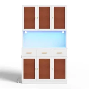 Saisonangebot ABRIHOME Sideboard 182 cm mit LED & Steckdose in Weiß günstig kaufen | limango