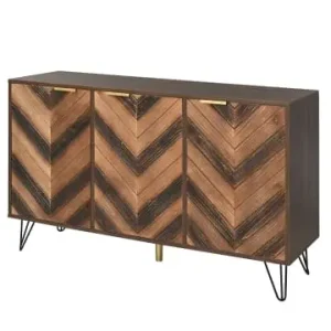 ABRIHOME Sideboard mit drei Massivholztüren 120x38 cm und Eisenfüßen günstig kaufen | limango Abverkauf