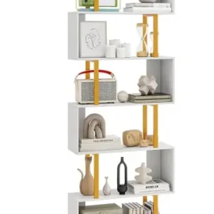 Heißes Angebot COSTWAY Standregal 6 Ebenen 70x24x189cm in Weiß günstig kaufen | limango