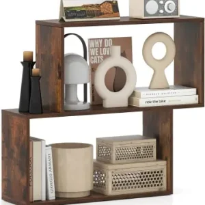 COSTWAY 3-stöckiges Bücherregal 80x22x70cm in Braun günstig kaufen | limango Highlight