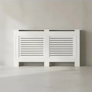 KADIMA DESIGN Moderne Heizkörperabdeckung mit Lamellenmuster, elegante Lösung, Weiß günstig kaufen | limango Kostenloser Rückversand